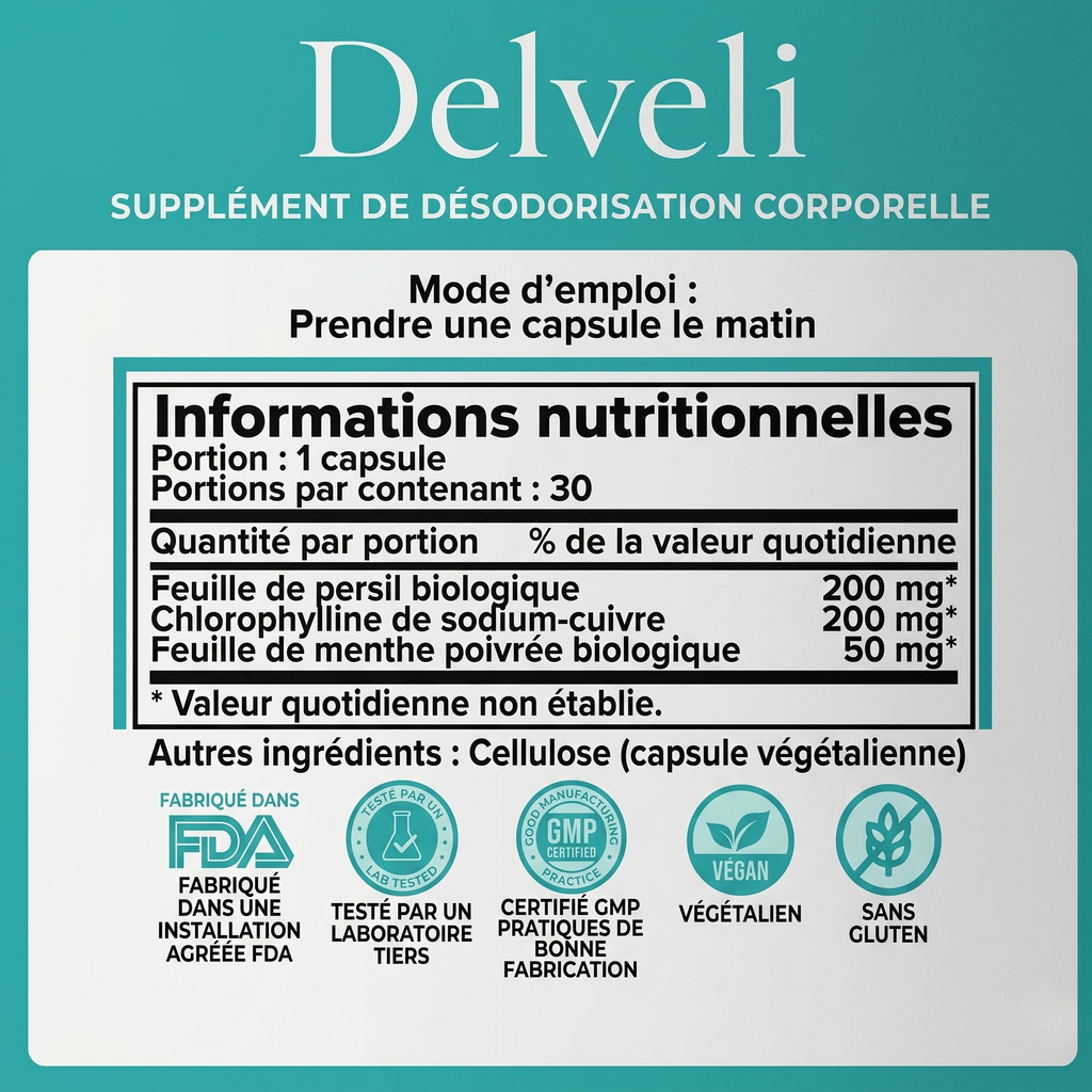Complément anti-odeur Delveli™