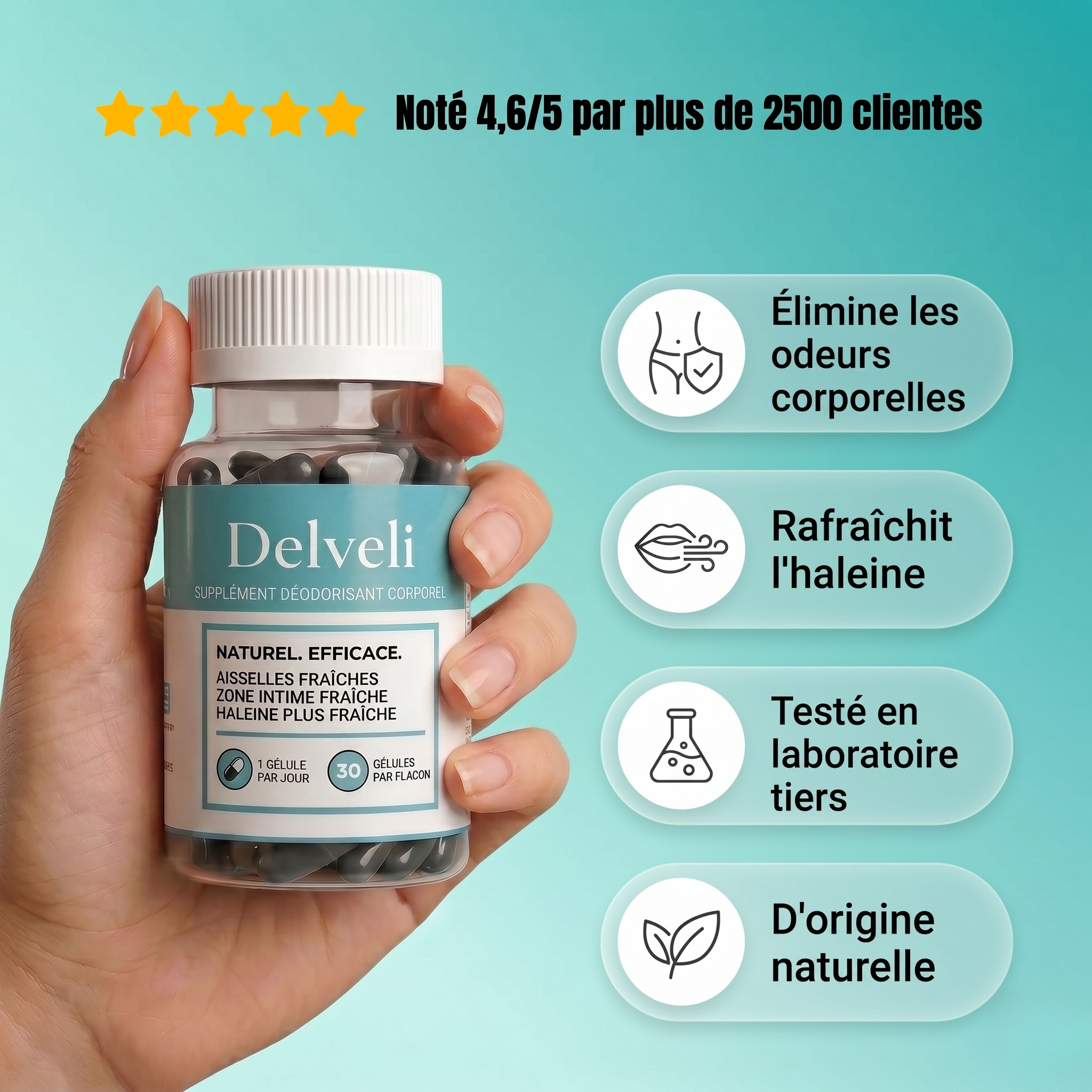 Complément anti-odeur Delveli™